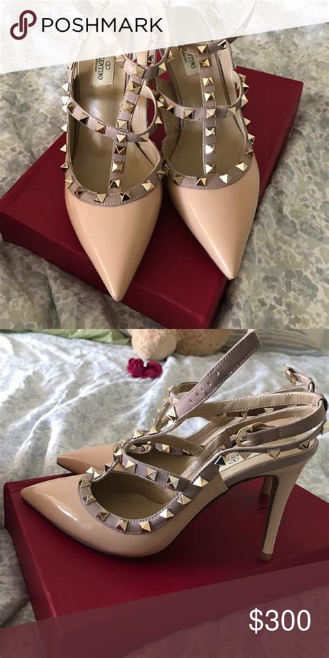 how to tell fake valentino rockstud shoes|valentino rockstud heel height.